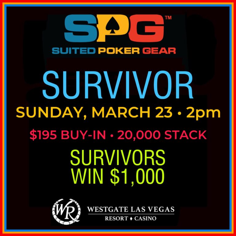 Survivor No Limit Hold’em to win $1,000