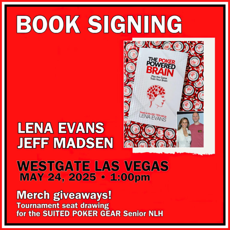 The Poker Powered Brain Book Signing and Freeroll into the SPG Monthly Seniors NLH